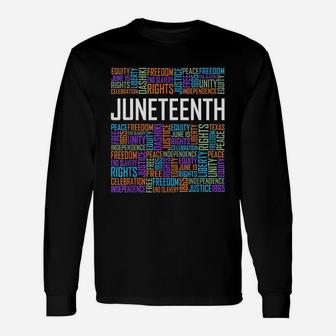 Juneteenth Words Unisex Long Sleeve | Crazezy CA