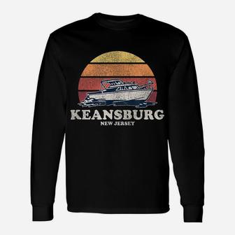 Keansburg Nj Vintage Boating 70S Retro Boat Design Unisex Long Sleeve | Crazezy