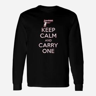 Keep Calm And Carry One Unisex Long Sleeve | Crazezy
