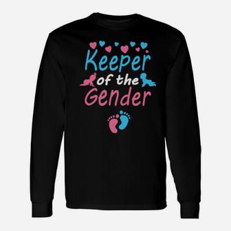 Keeper Of The Gender Pink Or Blue Long Sleeve T-Shirt - Monsterry UK