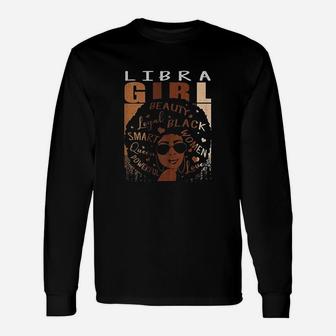 Ki Libra Queen Birthday Zodiac Costume Black Woman Gift Unisex Long Sleeve | Crazezy CA