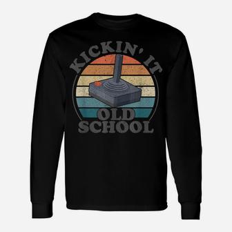 Kickin It Old School Retro 80S Video Game Gaming Gamer Gift Unisex Long Sleeve | Crazezy AU