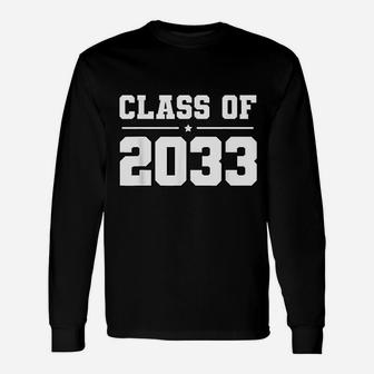 Kindergarten Class Of 2033 Navy Blue Unisex Long Sleeve | Crazezy