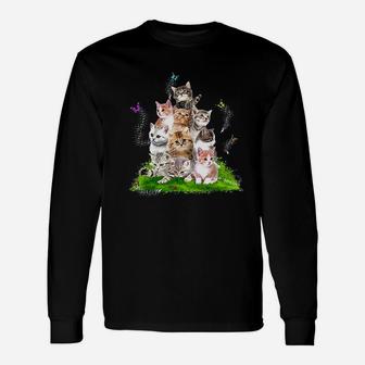 Kittens With Cats Cute Cat Unisex Long Sleeve | Crazezy