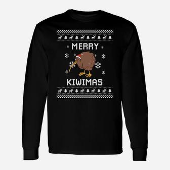 Kiwi Bird Lover Christmas Ugly Xmas Kiwi Bird Sweater Gift Sweatshirt Unisex Long Sleeve | Crazezy CA