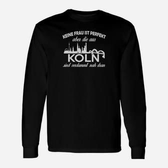 Köln-Skyline Langarmshirts für Damen: Lustiger Spruch über Kölnerinnen - Seseable