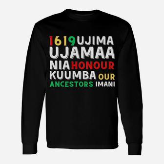 Kwanzaa Shirt Seven Principles Afro-American Kwanza Symbols Sweatshirt Unisex Long Sleeve | Crazezy CA