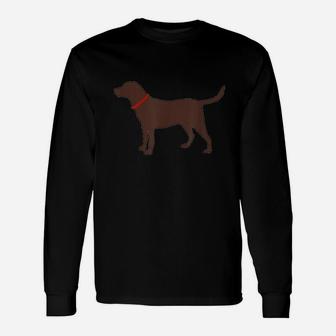 Labrador Retriever Chocolate Lab Unisex Long Sleeve | Crazezy