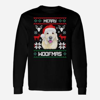 Labrador Retriever Merry Woofmas Gift For Christmas Xmas Sweatshirt Unisex Long Sleeve | Crazezy