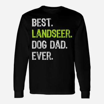 Landseer Dog Dad Fathers Day Dog Lovers Unisex Long Sleeve | Crazezy CA