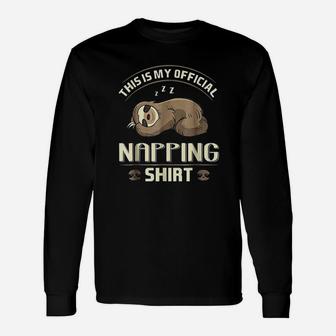 Lazy Baby Sloth Official Napping Unisex Long Sleeve | Crazezy UK