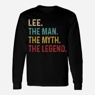 Lee The Man The Myth The Legend Unisex Long Sleeve | Crazezy