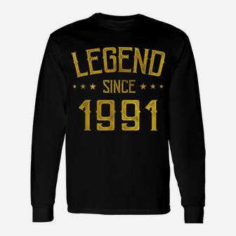 Legend Since 1991 Vintage 28 Yrs Old Bday 28Th Birthday Tee Unisex Long Sleeve | Crazezy DE