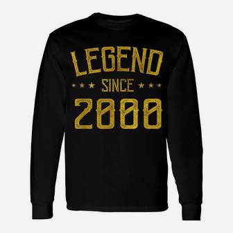 Legend Since 2000 Vintage 19 Yrs Old Bday 19Th Birthday Tee Unisex Long Sleeve | Crazezy
