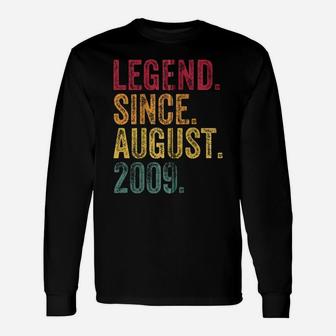 Legend Since August 2009 12Th Birthday Gift 12 Years Old Zip Hoodie Unisex Long Sleeve | Crazezy