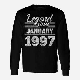 Legend Since January 1997 - 23Rd Birthday 23 Year Old Gift Unisex Long Sleeve | Crazezy