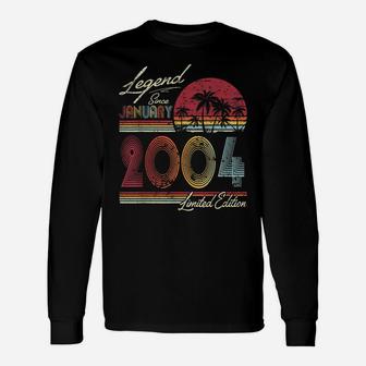 Legend Since January 2004 16Th Birthday Gift 16 Years Old Unisex Long Sleeve | Crazezy