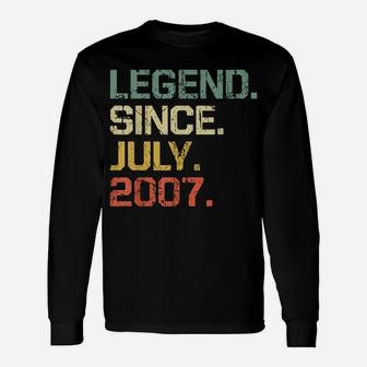 Legend Since July 2007 - 12 Years Old Shirt Gift Unisex Long Sleeve | Crazezy