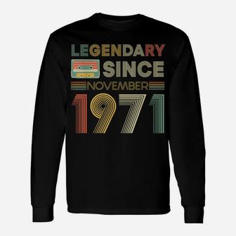 Legendary Since Tape Bday November 1971 50Th Birthday Unisex Long Sleeve | Crazezy UK