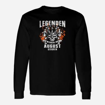 Legenden Werden Im August Geboren Langarmshirts - Seseable