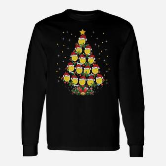Lemon Fruit Lover Xmas Gift Lemon Christmas Tree Sweatshirt Unisex Long Sleeve | Crazezy UK