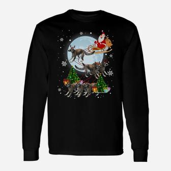 Lemurs Reindeer Christmas Funny Lemurs Lover Xmas Gifts Unisex Long Sleeve | Crazezy CA