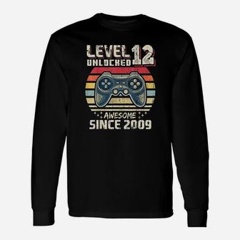 Level 12 Unlocked Awesome 2009 Video Game Unisex Long Sleeve | Crazezy CA