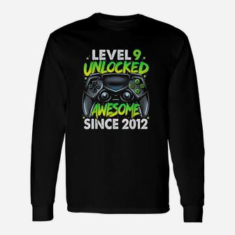 Level 9 Unlocked Awesome Since 2012 Unisex Long Sleeve | Crazezy UK