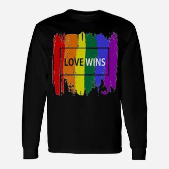 Lgbt Love Wins Long Sleeve T-Shirt - Monsterry CA