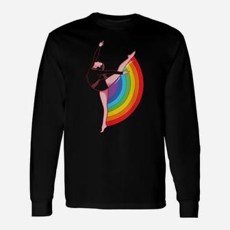 Lgbtq Pride Rainbow Kick Gay Pride Month Long Sleeve T-Shirt - Monsterry