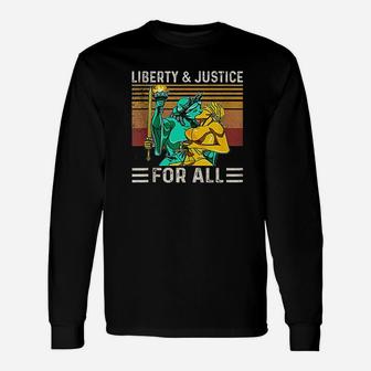 Liberty And Justice For All Unisex Long Sleeve | Crazezy DE