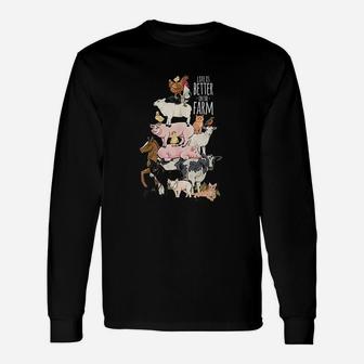 Life Is Better On The Farm Cute Animal Friends Unisex Long Sleeve | Crazezy CA