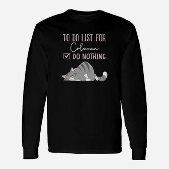 To Do List For Coleman Long Sleeve T-Shirt - Thegiftio UK