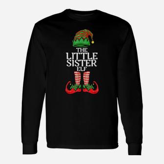 Little Sister Elf Christmas Family Matching Group Unisex Long Sleeve | Crazezy
