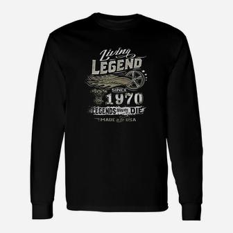 Living Legend Born In 1970 Unisex Long Sleeve | Crazezy DE