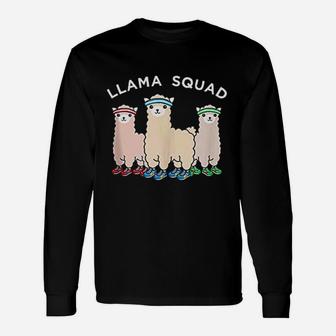 Llama Squad Long Sleeve T-Shirt - Thegiftio UK