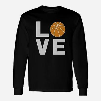 Love Basketball Idea For Basketball Long Sleeve T-Shirt - Thegiftio UK