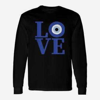 Love Evil Eye Long Sleeve T-Shirt - Thegiftio UK