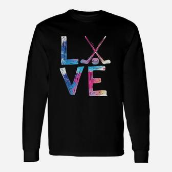 Love Ice Hockey Unisex Long Sleeve | Crazezy AU