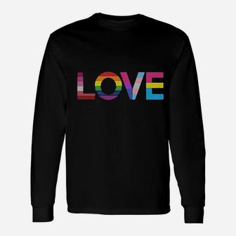 Love Is Love Rainbow Flag Heart Unisex Long Sleeve | Crazezy CA