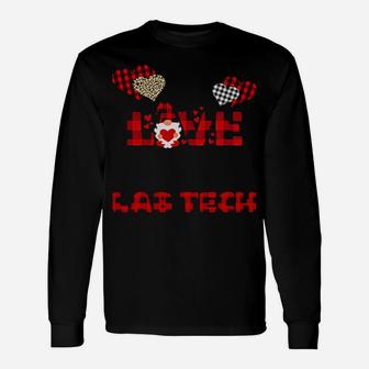 I Love Being A Lab Teach Gnome Valentine Long Sleeve T-Shirt - Monsterry UK