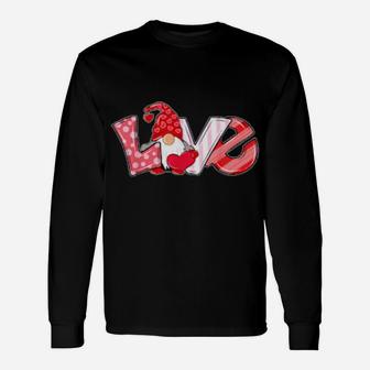 Love Letter With Gnome Valentine's Day Long Sleeve T-Shirt - Monsterry
