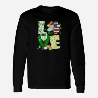 Love Patrick Day Cute Long Sleeve T-Shirt - Monsterry