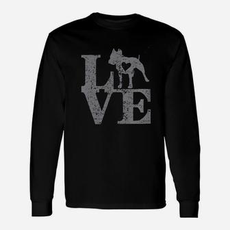 Love Pit Bull Dog Unisex Long Sleeve | Crazezy