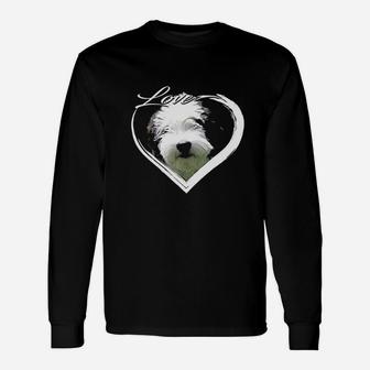 Love Sheepadoodle Old English Sheepdog Poodle Lover Gift Unisex Long Sleeve | Crazezy CA