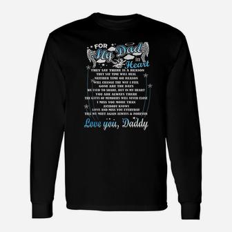 Loving Memorial My Dad For My Dad Lives In Heaven Zip Unisex Long Sleeve | Crazezy AU