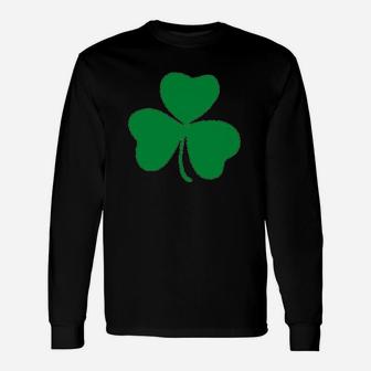 Lucky Irish Shamrock Clover Baseball St Patricks Day Raglan Long Sleeve T-Shirt - Thegiftio UK