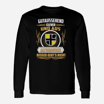 Lustiges Schwarzes Herren Langarmshirts mit Spruch und Coolen Grafiken - Seseable