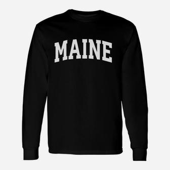 Maine Sports College Style State Gifts Unisex Long Sleeve | Crazezy CA