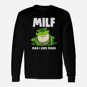 Man I Love Frogs Frog Lover Unisex Long Sleeve | Crazezy